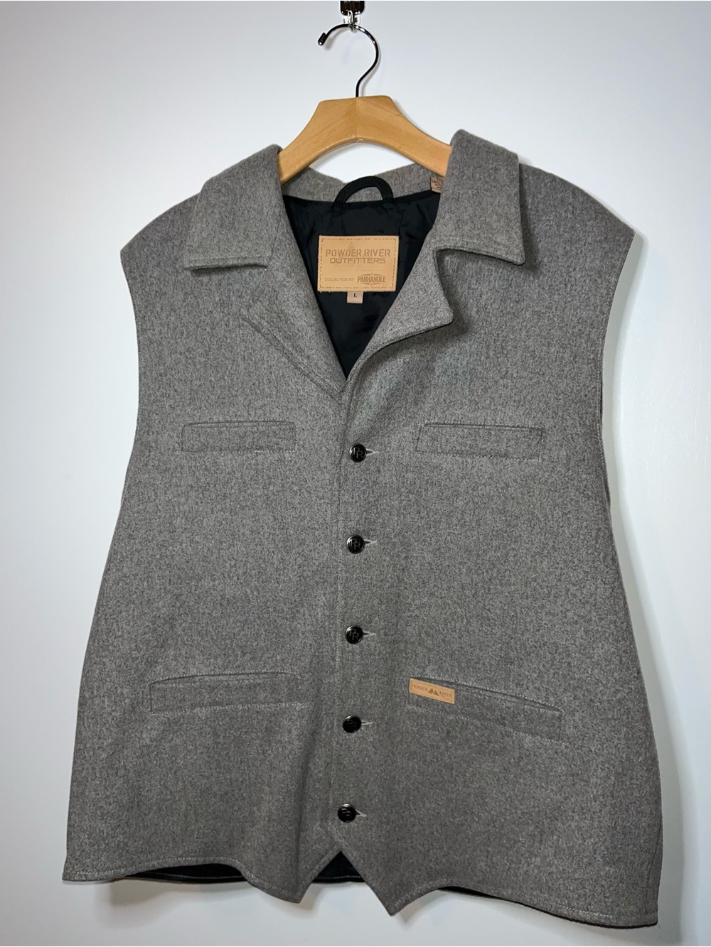 Powder River Outfitters Men’s Gray Wool Vest